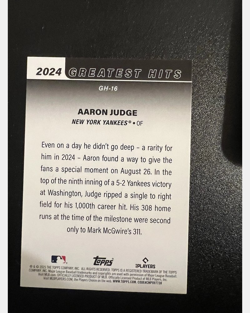 Aaron Judge #GH-16 – back